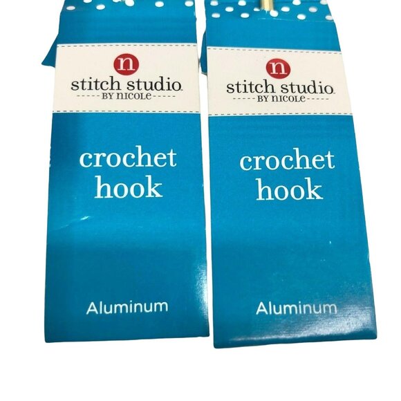 Stitch Studio Crochet Hooks Bundle 2 ea of 3 Sizes 6 7 C Aluminum or Steel NEW - Picture 7 of 8